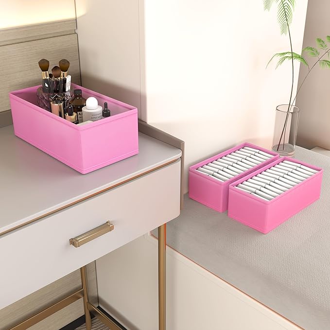 3 PACK Drawer Organizer Clothes，drawer Divider， Dresser Drawer Storage - Image 3