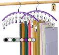 Legging Organizer for Closet, Metal Yoga Pants Hanger w/Rubber Coated 1 Pack by Volnamal