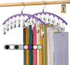 Legging Organizer for Closet, Metal Yoga Pants Hanger w/Rubber Coated 1 Pack by Volnamal