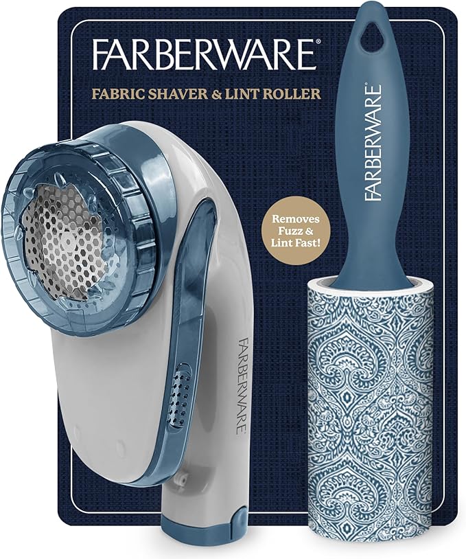 Farberware Fabric Shaver & Lint Remover Set–Battery Operated Sweater Shaver by BestBrands
