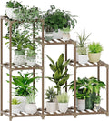 Bamworld Plant Stand Indoor Wood Plant Shelf Outdoor Tiered Plant Rack for Multiple Plants Upgrade 3 Tiers 7 Potted Ladder Plant Holder Plant Table for Mulitiple Pots Boho Decor Home Decor for Window Balcony Living Room Gardening Gifts by Bamworld