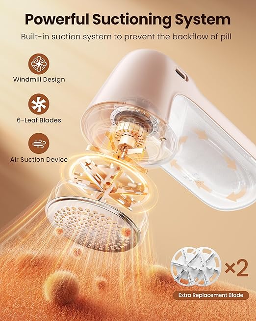 Gaiatop Fabric Shaver Rechargeable, Electric Lint Remover Shaver - Image 3