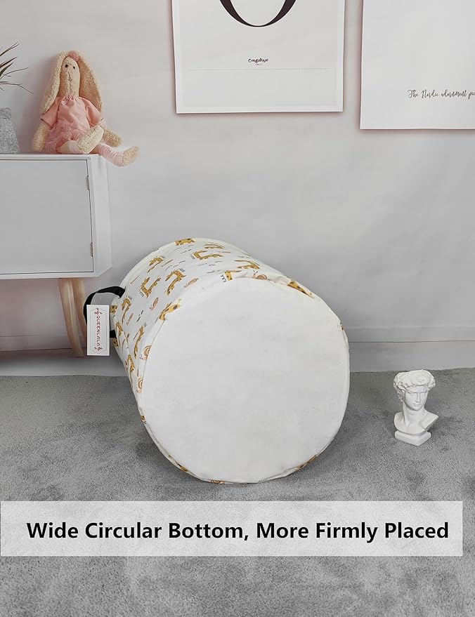 QUEENLALA Large Storage Basket, Laundry Hamper/Bathroom/Home Decor/Collapsible - Image 6