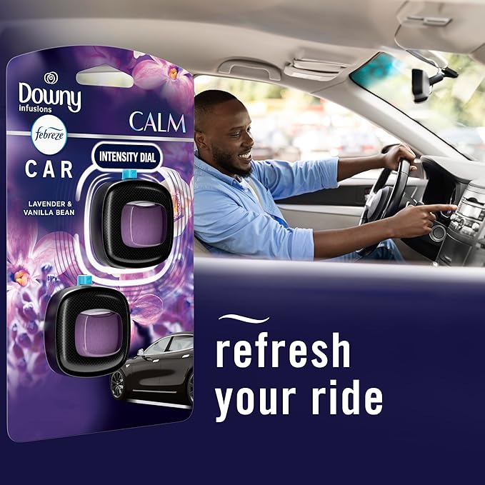 Febreze Car Vent Clip, Downy Calm Scent, 0.13 oz Total - Image 6