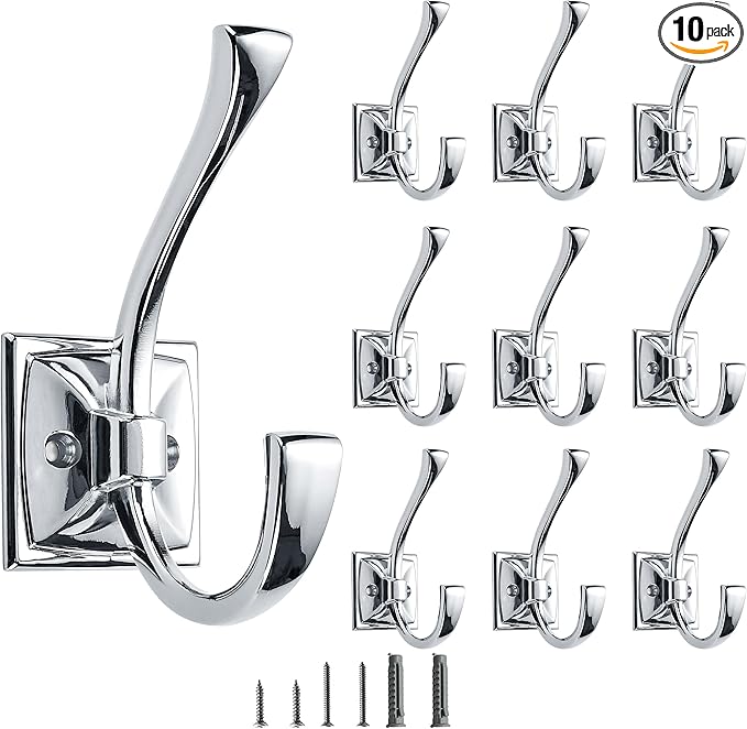 10 Pack Decorative Heavy Duty Towel Hooks by CABDM