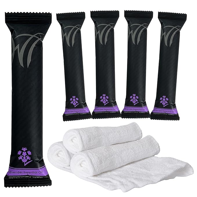 White Towel Services 8" x 8in Moist Cotton Towel Individually Wrapped by WhiteTowelServices