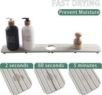 23.6inch x 4inch Kitchen Sink Faucet Mat, Water Absorbing Stone Faucet Splash - Image 3