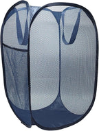 The upgraded pop-up laundry basket features a breathable side pocket mesh design by FOAYACCY