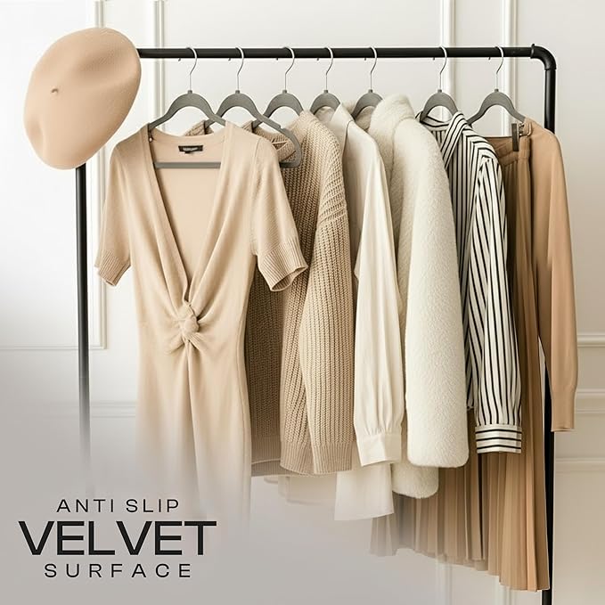 Utopia Home Velvet Hangers 20 Pack – Luxury Non-Slip Slim Pant & Coat Hangers - Image 4
