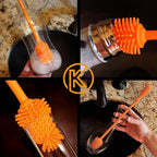 12.5" Silicone Bottle Brush & Straw Cleaner Brush Set | Water Bottle Cleaner - Image 7