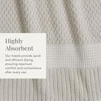 NY Loft 100% Cotton Bath Towel Set of 4 | Grey Towels | Oeko-TEX® Standard 100 - Image 7