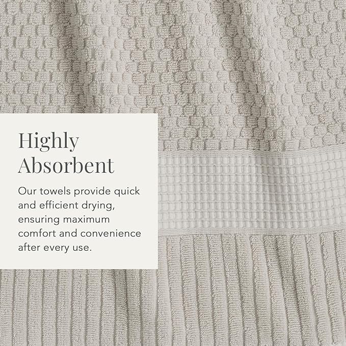 NY Loft 100% Cotton 2 Pack Bath Sheet Towel Set | Absorbent Quick-Dry Oversize - Image 7