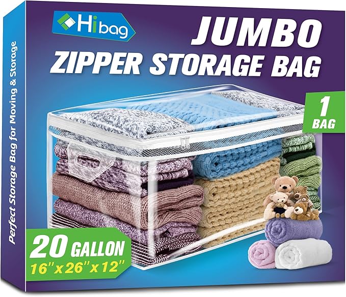 HIBAG 20 Gallon Large Storage Bag by HIBAG