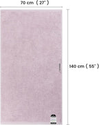 SEMAXE Purplish Red Bathroom Towel, 100% Cotton Bath Towel - Image 6
