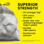 Glad ForceFlex MaxStrength Kitchen Trash Bags, 13 Gal, Fresh Clean Febreze - Image 6