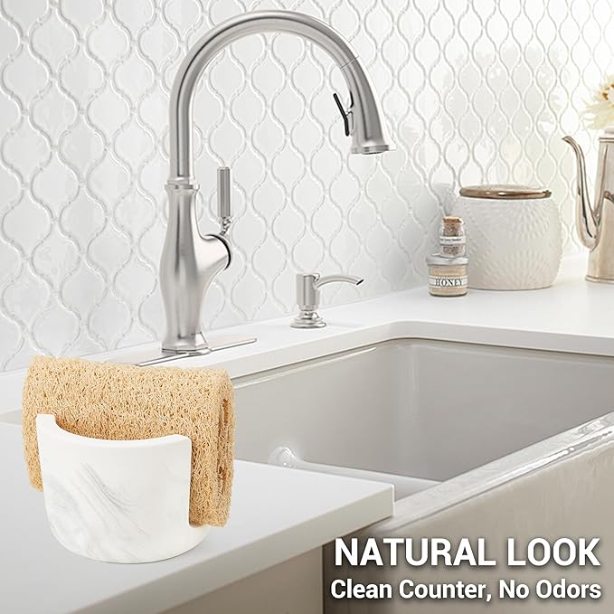 Diatomite Sponge Holder for Kitchen Sink Counter, Quick Drying, Fast Water - Image 5