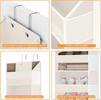 Over Door Organizer with 5 Large Pockets & 10 Mesh Side Compartments - Image 4