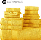 LANE LINEN 100% Cotton Bath Towels Set - Image 6