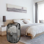 2 Pack Laundry Basket, Foldable Mesh Pop-up Laundry Hamper - Image 3