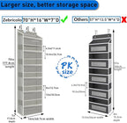 over the door organizer, Solid Bamboo Board 6-Tier Heavy Duty 75LB, 12 Side - Image 2
