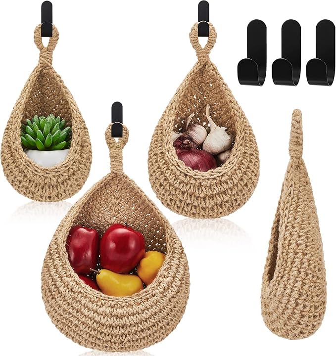 Honeydak Boho Decor Hanging Wall Baskets by Honeydak