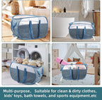 Collapsible Laundry Baskets, Tear Proof Pop Up Laundry Hamper - Image 7