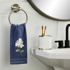 SKL Home Farm Hydrangea 100% Cotton 3D Embroidered 2pc Hand Towel Set, - Image 6