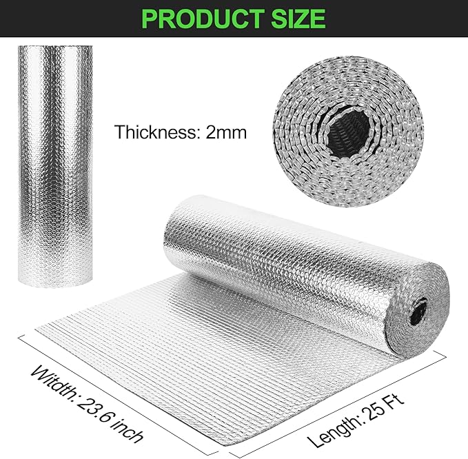 Reflective Aluminum Foil Wrap Insulation Sheet - Image 3