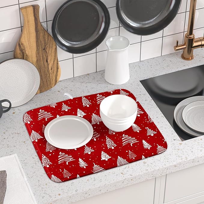 Christmas Dish Drying Mat 16 x 18 Inch - Image 6