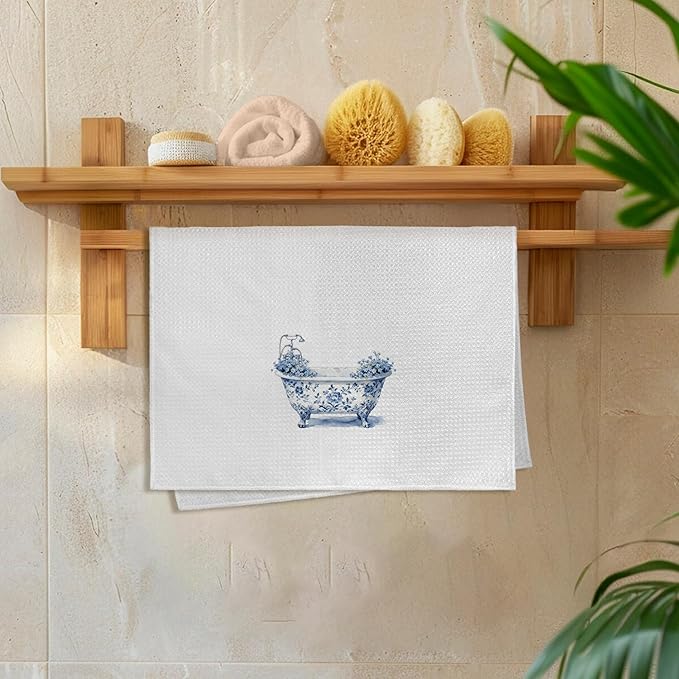 Chinoiserie Wildflower Hand Towels - Image 6