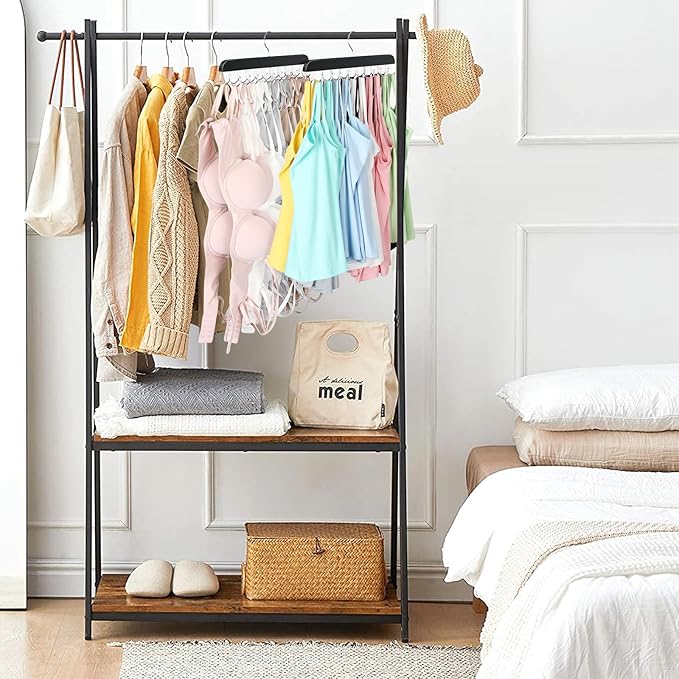 Bra Hanger for Closet, Tank Top Organizer 20 Hooks Capacity Foldable Wood Space - Image 6