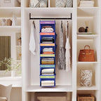 YOUDENOVA 6-Shelf Weekly Hanging Closet Organizer, Weekly Clothes Organizers - Image 2