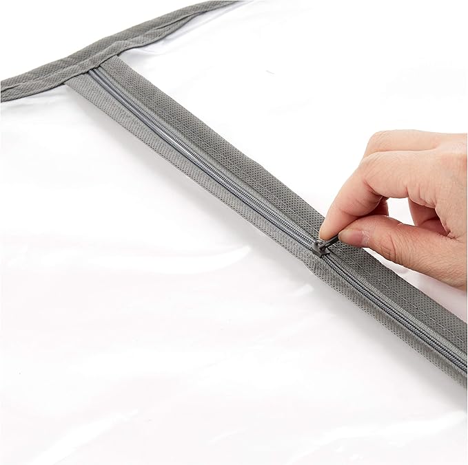Amazon Basics Zippered PEVA Garment Bag, Dust Cover - Image 3