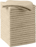 HOMEXCEL Brown Microfiber Cleaning Cloths, 20 Pack Cleaning Rags by HOMEXCEL