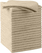 HOMEXCEL Brown Microfiber Cleaning Cloths, 20 Pack Cleaning Rags by HOMEXCEL