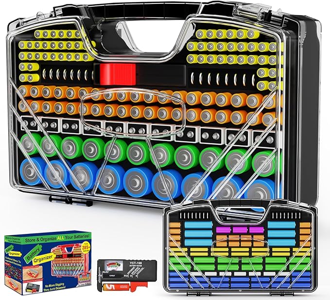 Battery Organizer Storage Holder Box Case by Unknown