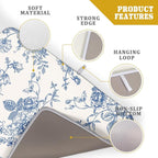 Vintage Blue Floral Dish Drying Mat - Image 4