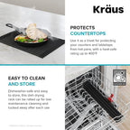 Kraus Multipurpose Workstation Sink Roll-Up Dish Drying Rack, Colander and - Image 5