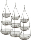 RSVP International Hanging Storage Collection 3-Tier Baskets, Bronze Woven Wire by RSVPInternational