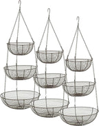 RSVP International Hanging Storage Collection 3-Tier Baskets, Bronze Woven Wire by RSVPInternational