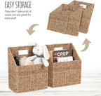 Wicker Hanging Storage Baskets, Seagrass Basket, Wall Decor Baskets, Seagrass - Image 7