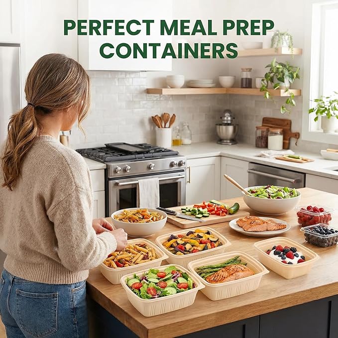100 Piece Meal Prep Containers - Image 2