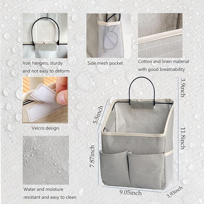 2pcs Wall Hanging Storage Bag, Wall Hanging Organizer Bags - Image 5