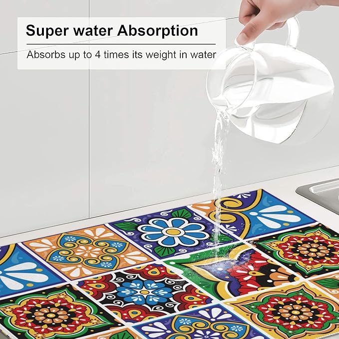 Talavera Mexican Tiles Dish Drying Mats - Image 5