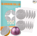 CAPMESSO Aluminum Foils Lids to Reuse Vertuoline Capsules Coffee Pods Compatible by CAPMESSO