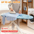 Ironing Board Cover and Pad, 18x49 Extra Wide Thick Iron Padding, Scorch & - Image 2