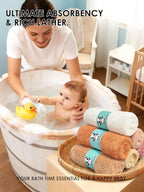 HIPHOP PANDA Baby Washcloths, Rayon Made from Bamboo - Image 4