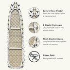 Ironing Board Cover and Pad 15"x54" Extra Thick Natural Cotton, Scorch and - Image 4