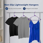 SereneLife Premium 10 Pack Plastic Hangers, Lightweight, Space Saving Clothes - Image 4
