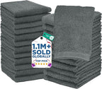 DAN RIVER 24 Pack Wash Cloths for Showering by DanRiver